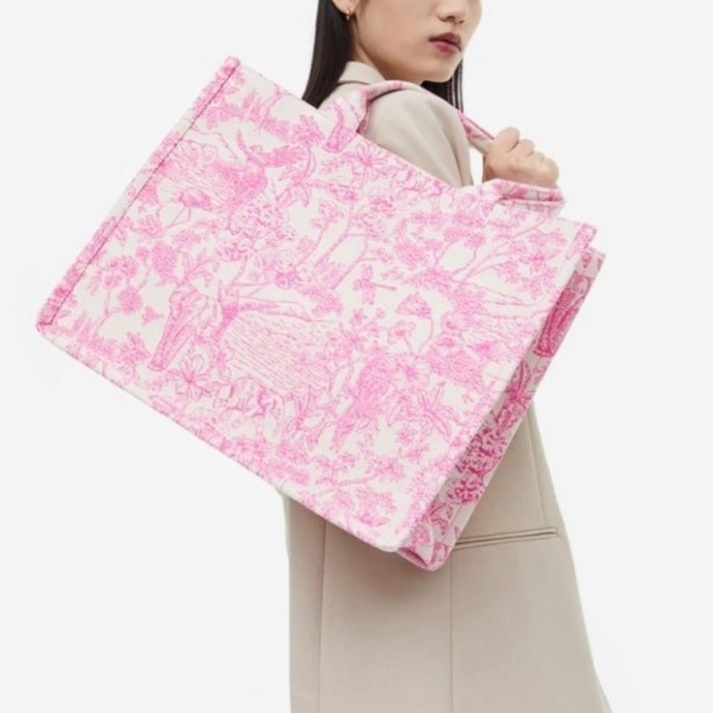 Jacquard Weave Tote Bag